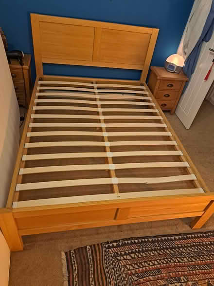 Photo of free Oak bed frame, double (Littlemore, OX4) #3