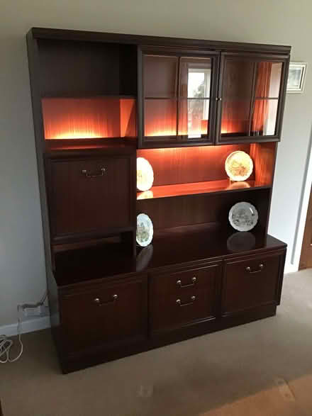 Photo of free G Plan mahogany display cabinet (Great Asby CA16) #1