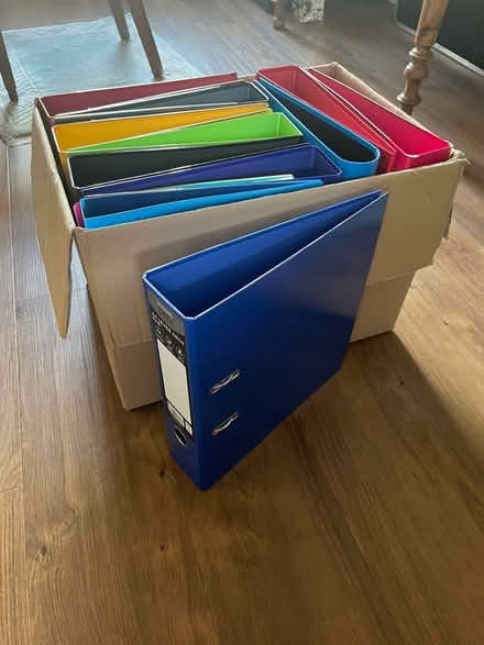 Photo of free Box of 11 lever arch files (St Albans AL3) #1
