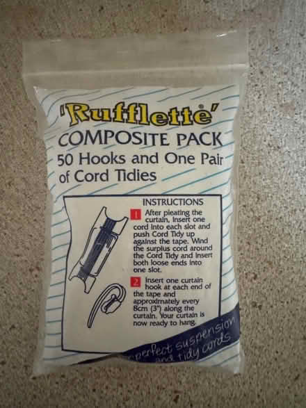 Photo of free Curtain hooks and cord tiedies (HP16) #1