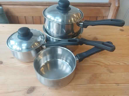 Photo of free Set of stainless steel pans (Aldrington BN3) #1