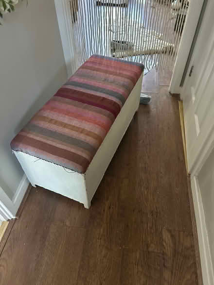 Photo of free Painted wicker ottoman (Kings heath, B14) #1