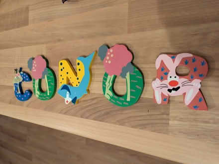Photo of free Wooden letters spelling "Conor" (Harrogate HG2) #1