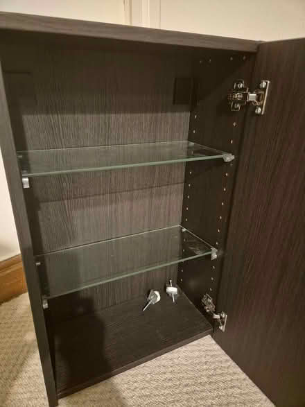 Photo of free Bathroom cabinet dark brown (Yeadon LS19) #2