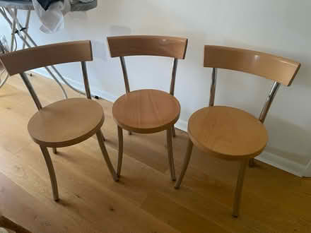 Photo of free x3 chairs (Wimbledon Village) #1