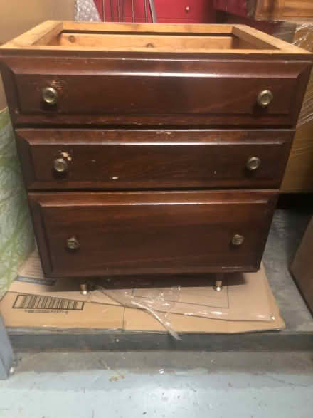 Photo of free Roomy vintage wood desk(s) (Vinegar Hill, Brooklyn) #1