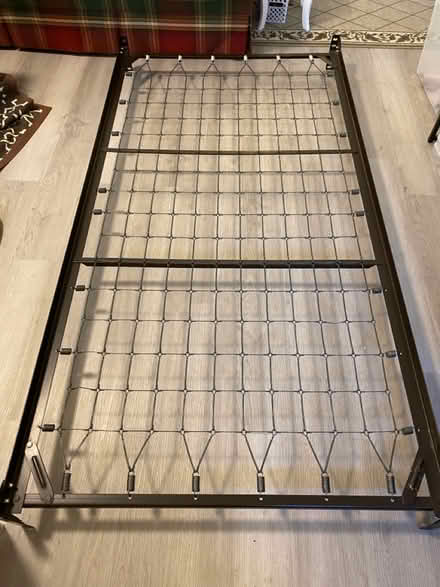Photo of free Metal twin mattress frame (Fairfax Station) #1