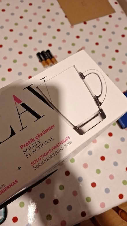 Photo of free 12 glass mugs, new (Leckhampton GL53) #1