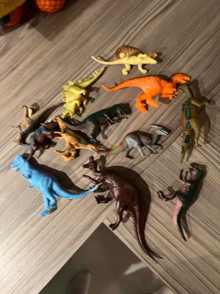 Photo of free Tin of toy dinosaurs (CR3 Caterham on the hill) #3