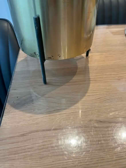 Photo of free Gold plant pot with stand (Tunbridge Wells TN2) #2