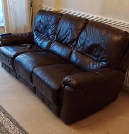 Photo of free Three seater sofa but with marked back as indicated (Quinton B62) #1