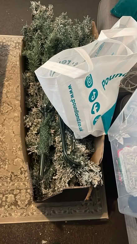 Photo of free Flocked Christmas tree (OL6, Ashton-under-lyne) #2