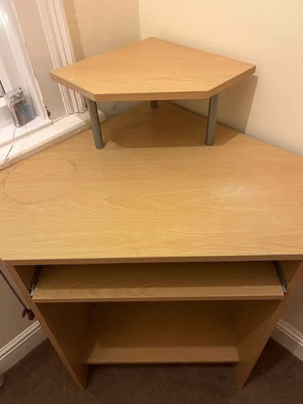 Photo of free Small corner work/laptop work station. (Wymondham NR18) #1