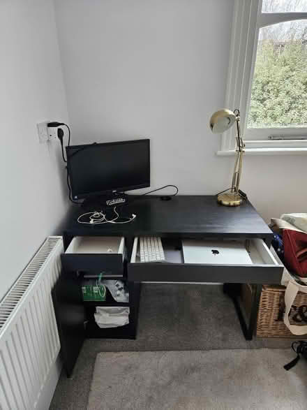 Photo of free IKEA desk - black oak effect (N8) #1