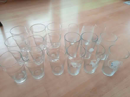 Photo of free Glasses - various, mostly pint glasses (Henlow SG16) #1