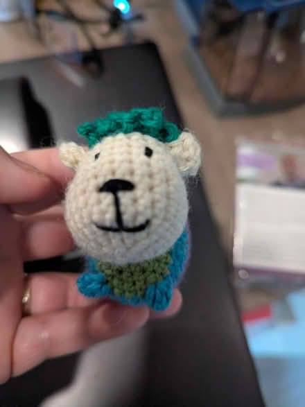 Photo of free Small crochet sheep keychain (near Central Park) #2