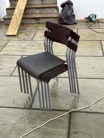 Photo of free 4 stackable chairs (Tunbridge Wells TN2) #1