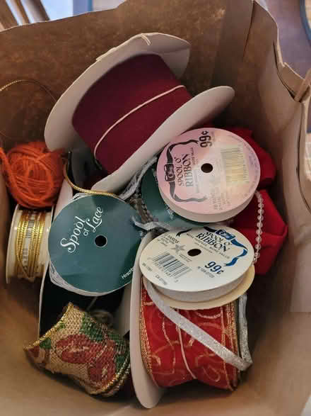 Photo of free Bag of Christmas Ribbon (Dunkirk, MD) #1