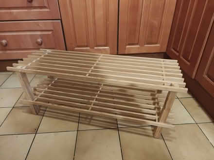 Photo of free Wooden shoe rack (NE11) #1