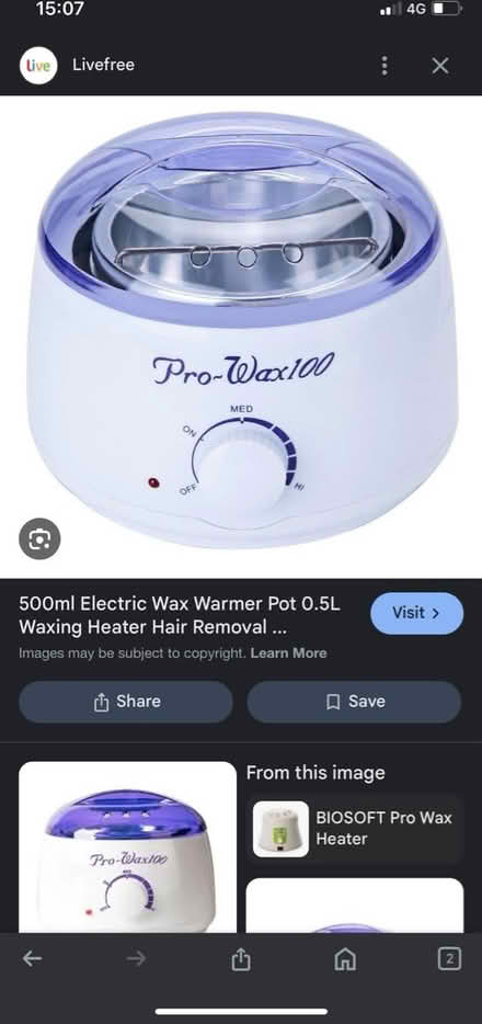 Photo of Warm wax melter (Leicestershire) #1