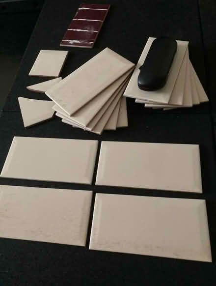 Photo of free 15 Cream tiles small brick size (LE2) #2