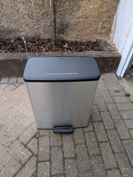 Photo of free Large metal kitchen pedal bin, in good condition (The Cedars Estate WD3) #1