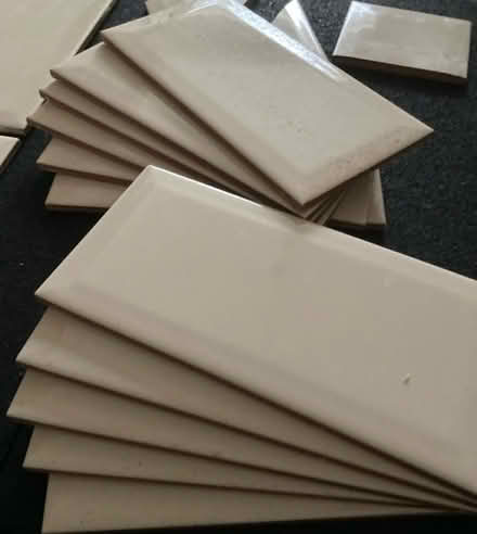 Photo of free 15 Cream tiles small brick size (LE2) #3