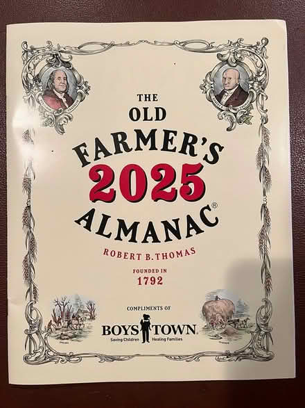 Photo of free Farmer's Almanac booklet 2025 (Mountain View Grant/El Camino) #1
