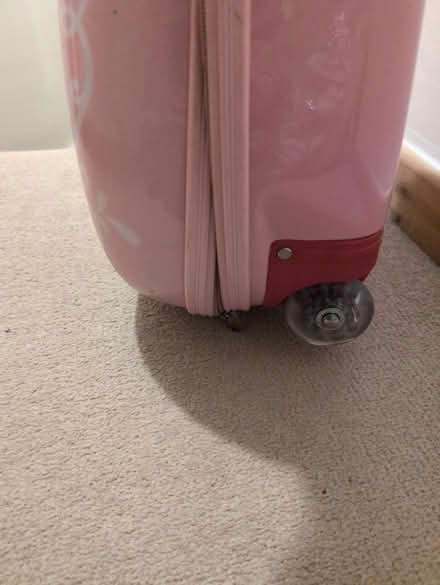 Photo of free Pink children's suitcase on wheels (PO16) #3