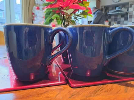 Photo of free Set of 8 matching blue mugs (South Gosforth NE3) #1