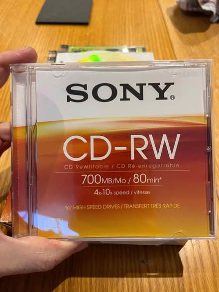 Photo of free Sony Rewritable CDs never used (Grandborough CV23) #1