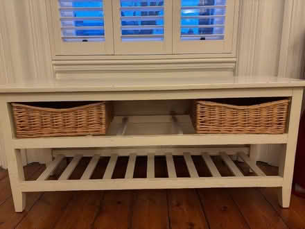 Photo of free Shoe rack bench with baskets (Shepherds Bush W14) #1