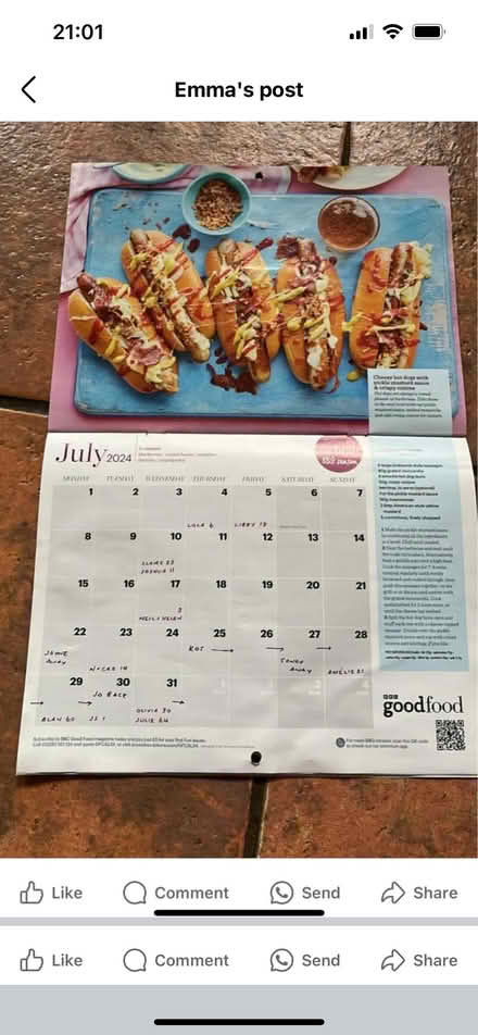 Photo of Calendar 2025 (Bomere Heath SY4) #2