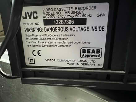 Photo of free JVC video player (Knotty Green HP9) #2