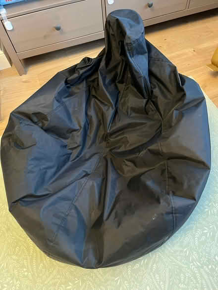 Photo of free 2 black bean bags (Eltham SE9) #1