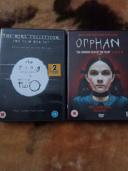 Photo of free 2 horror dvds - Orphan and the ring (GU14 9rl) #1
