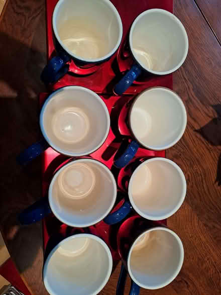 Photo of free Set of 8 matching blue mugs (South Gosforth NE3) #3