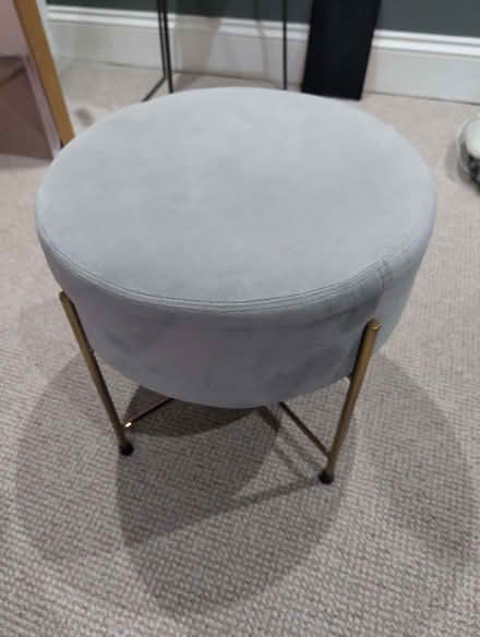 Photo of free Grey suede makeup stool (Caversham RG4) #1