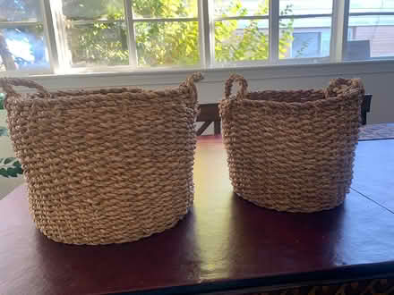 Photo of free 2 storage baskets- large and medium (Silver Spring, MD Four Corners) #4