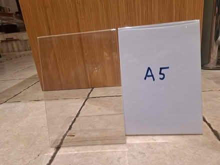 Photo of free Acrylic menu card/ sign holders (Cheltenham GL52) #2