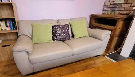 Photo of free 2 and 3 seater leather sofas (BN10 7RG) #1