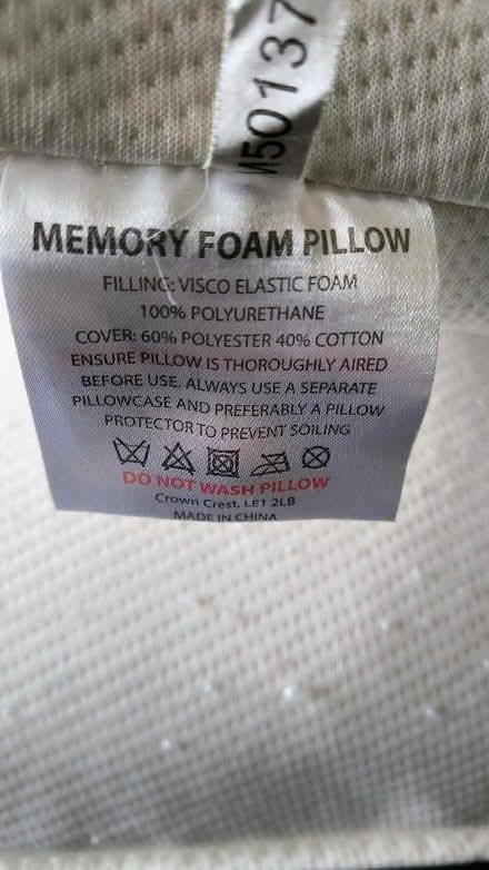 Photo of free Memory foam pillows (CT8) #2