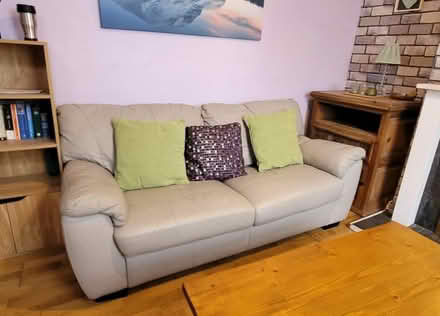 Photo of free 2 and 3 seater leather sofas (BN10 7RG) #2
