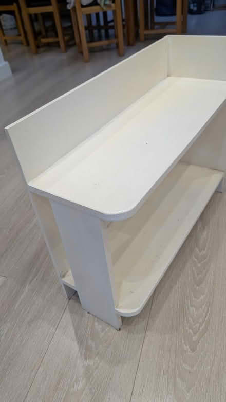 Photo of free Wooden corner shelf unit (Shoreham-by-Sea BN43) #3