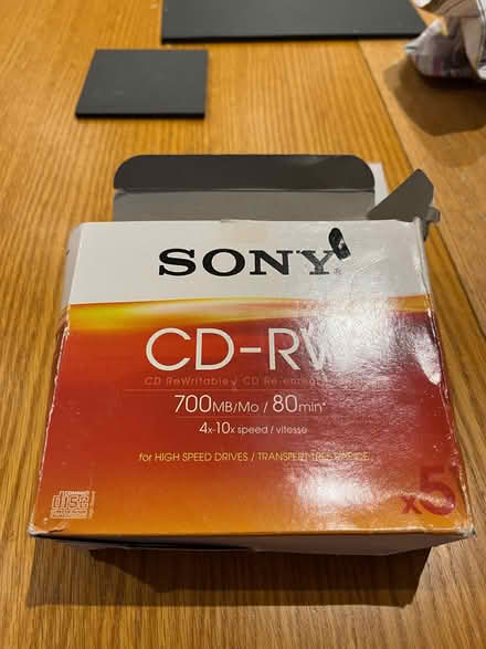 Photo of free Sony Rewritable CDs never used (Grandborough CV23) #3
