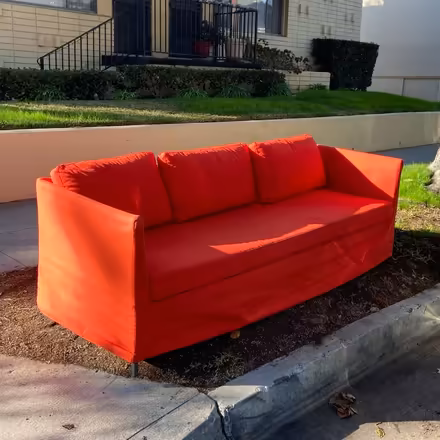 Photo of free IKEA BRÅTHULT Sofa w Red Cover (Pasadena 91101) #1