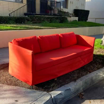 Photo of free IKEA BRÅTHULT Sofa w Red Cover (Pasadena 91101) #1