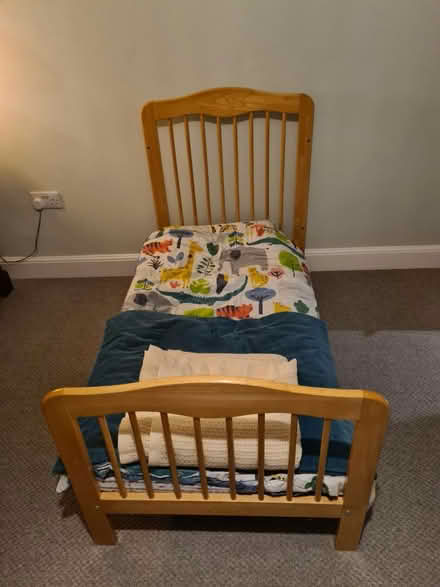 Photo of free Cot bed / cot, mattress, sheets etc (Newbury, RG14) #3