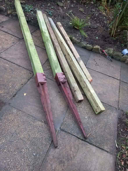 Photo of free Poles and metal supports from ex pergola (Marston OX3) #1
