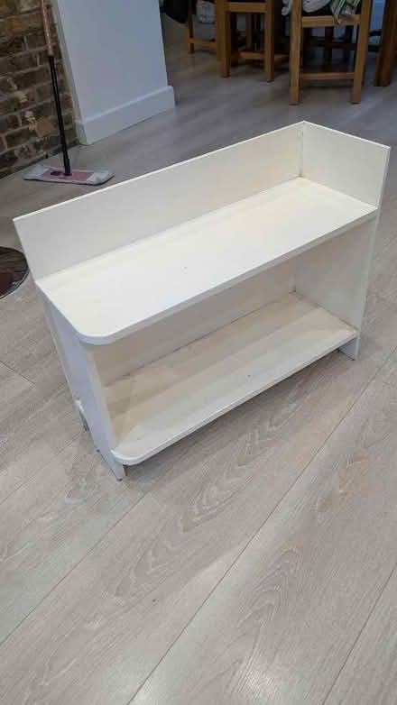 Photo of free Wooden corner shelf unit (Shoreham-by-Sea BN43) #1